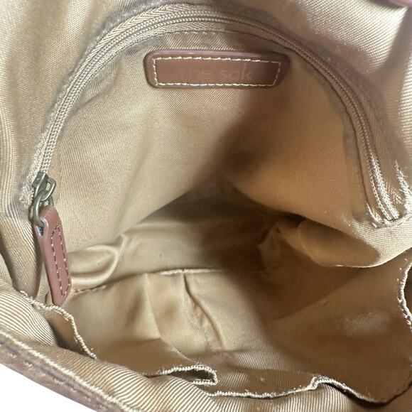 The Sak Embossed Leather Brown Boho Crossbody Bag - Picture 14 of 14